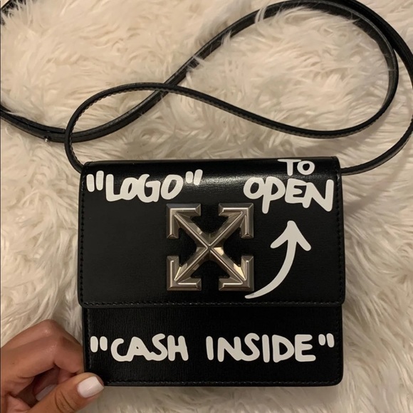 Off-White Handbags - Off White “Cash Inside” Crossbody